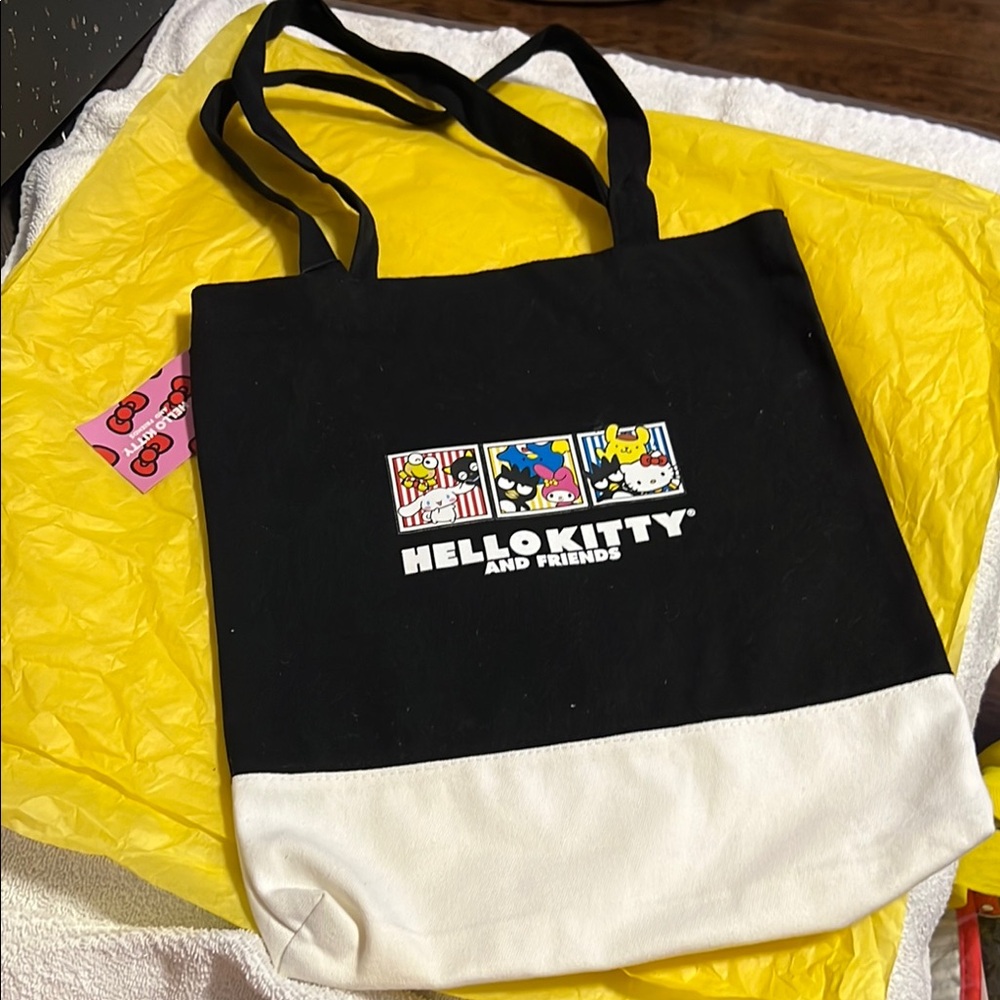 🔖 Sanrio | Black and White Tote Bag